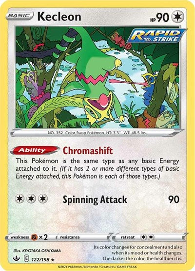 Sword & Shield Chilling Reign - 122/198 Kecleon Rare