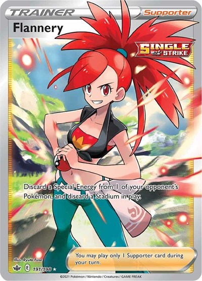 Sword & Shield Chilling Reign - 191/198 Flannery (Full Art) Ultra Rare