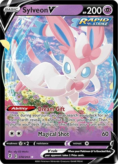 Sword & Shield Evolving Skies - 074/203 Sylveon V Ultra Rare