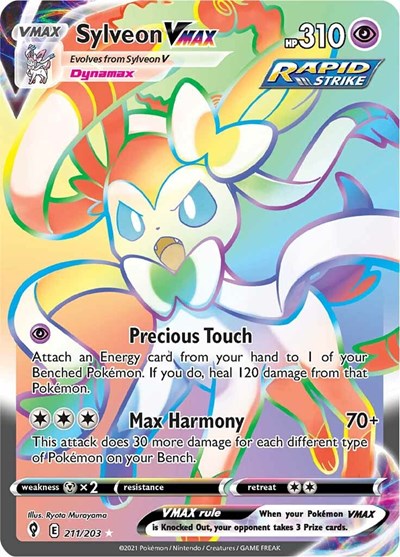 Sword & Shield Evolving Skies - 211/203 Sylveon VMAX Secret Rare