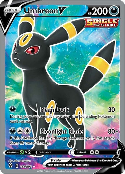 Sword & Shield Evolving Skies - 188/203 Umbreon V (Full Art) Ultra Rare