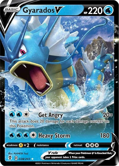 Sword & Shield Evolving Skies - 028/203 Gyarados V Ultra Rare