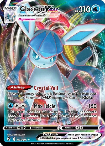 Sword & Shield Evolving Skies - 041/203 Glaceon VMAX Ultra Rare