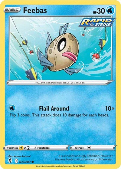 Sword & Shield Evolving Skies - 037/203 Feebas Common