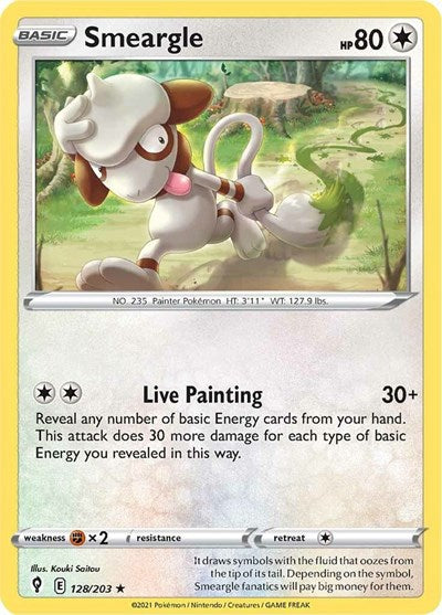 Sword & Shield Evolving Skies - 128/203 Smeargle Rare