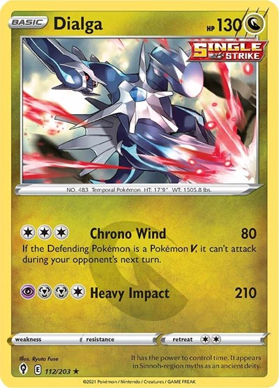 Sword & Shield Evolving Skies - 112/203 Dialga Holo Rare