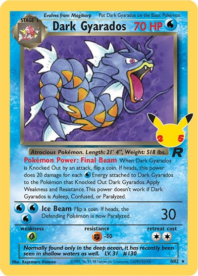 Celebrations Classic Collection - 008/082 Dark Gyarados Classic Collection