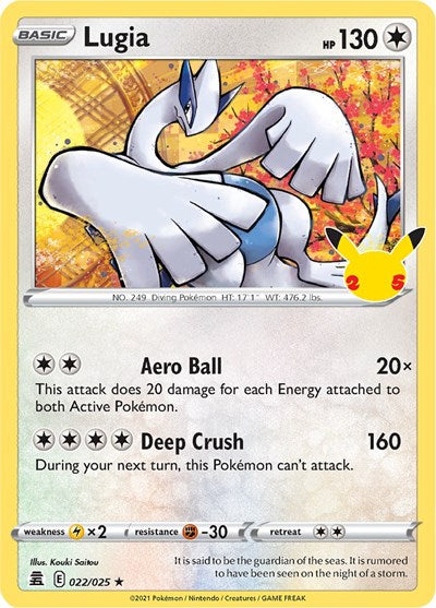 Celebrations - 022/025 Lugia Holo Rare