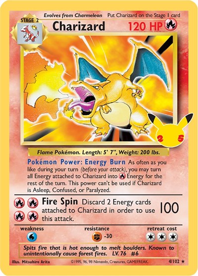 Celebrations Classic Collection - 004/102 Charizard Classic Collection