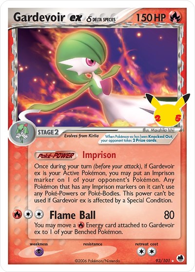 Celebrations Classic Collection - 093/101 Gardevoir ex (Delta Species) Classic Collection