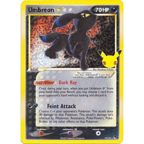 Celebrations Classic Collection - 17/17 Umbreon Star Classic Collection