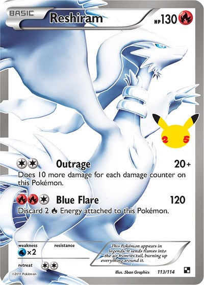 Celebrations Classic Collection - 113/114 Reshiram Classic Collection