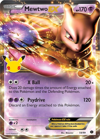 Celebrations Classic Collection - 054/099 Mewtwo EX Classic Collection