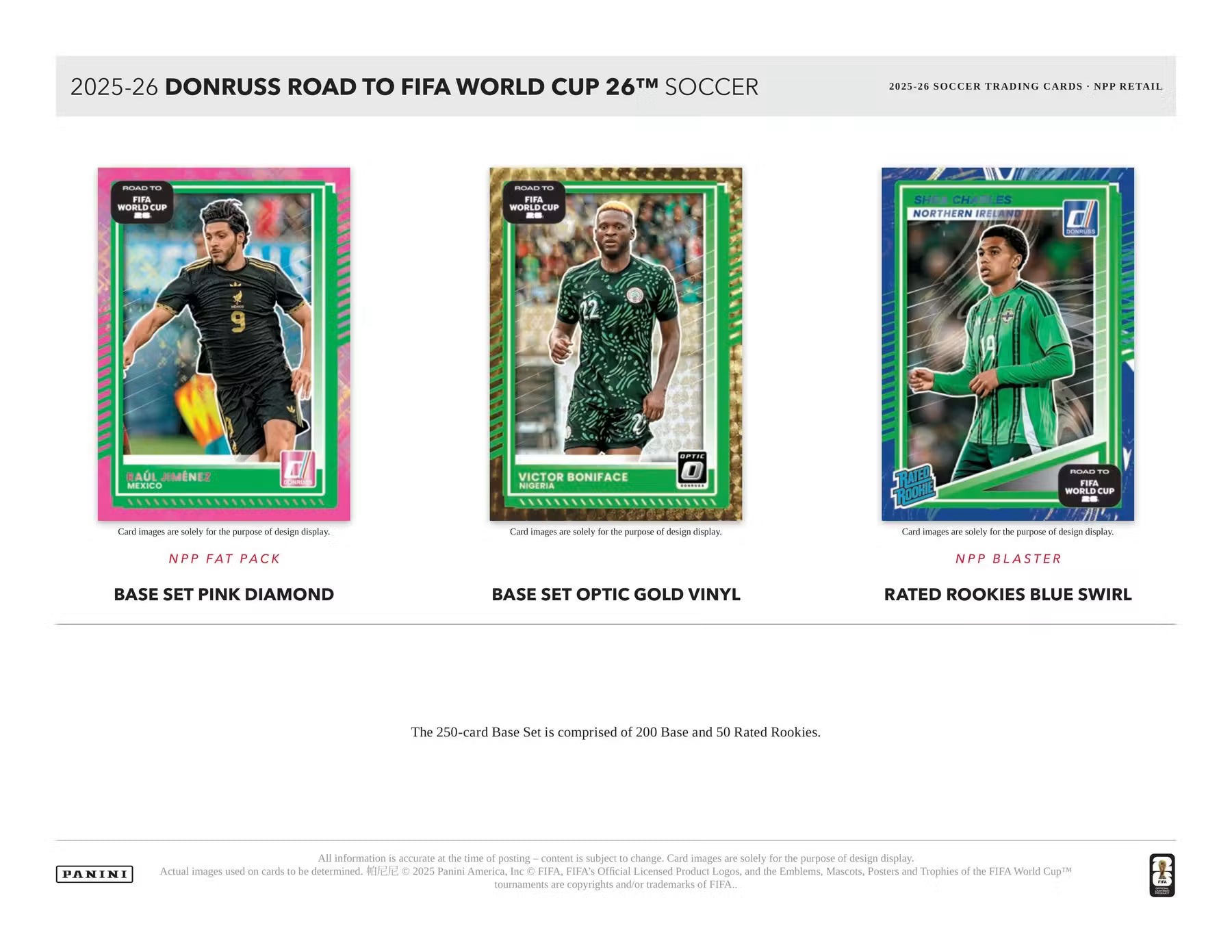 2025-26 Panini Donruss Road to FIFA World Cup Soccer 25 Card Value Pack