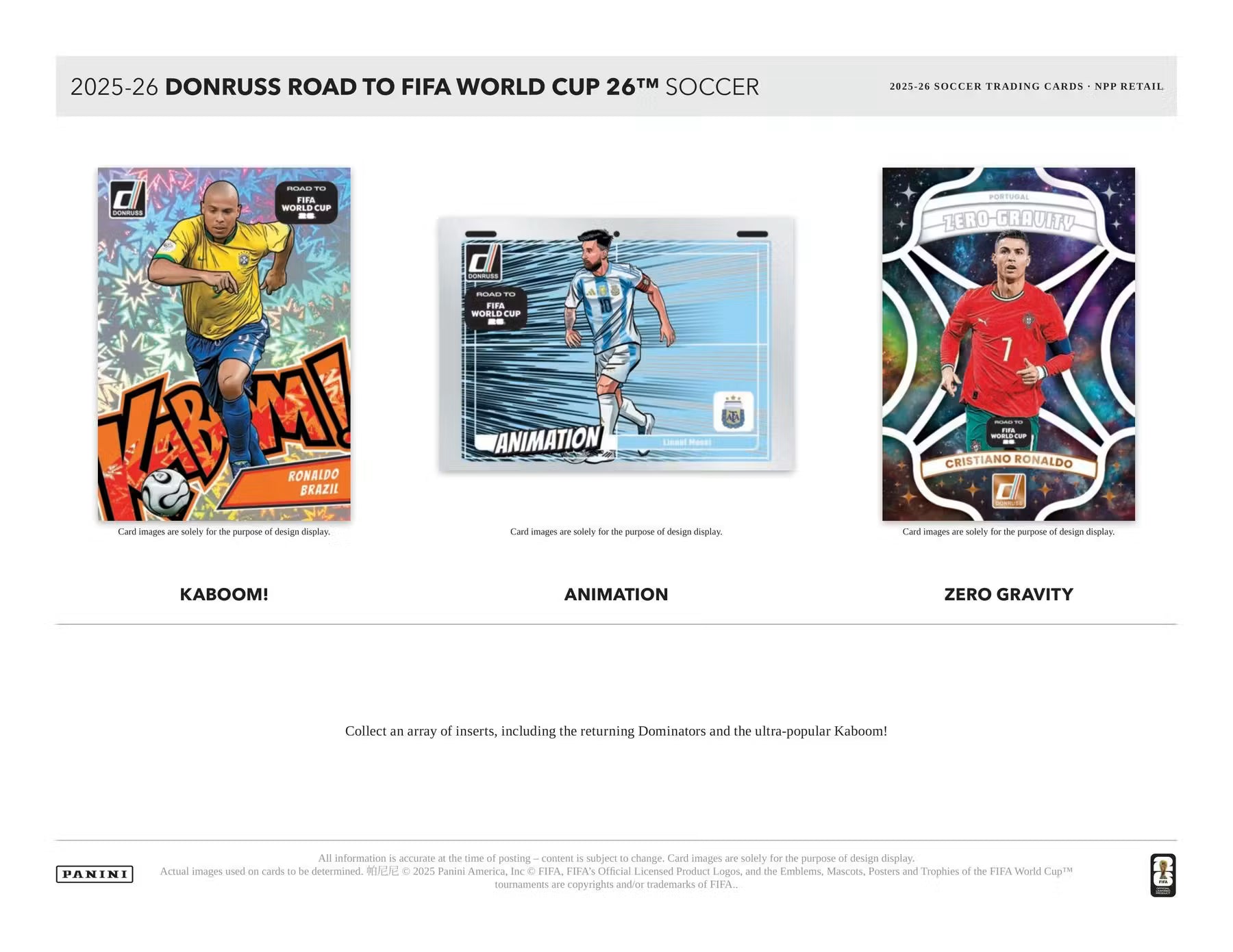 2025-26 Panini Donruss Road to FIFA World Cup Soccer 25 Card Value Pack