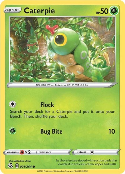 Sword & Shield Fusion Strike - 001/264 Caterpie Common