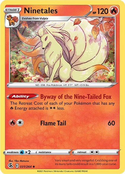 Sword & Shield Fusion Strike - 031/264 Ninetales Uncommon