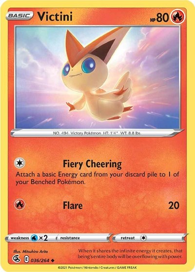 Sword & Shield Fusion Strike - 036/264 Victini Uncommon