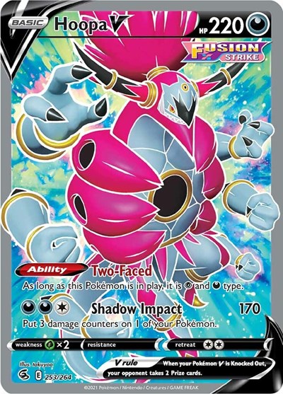 Sword & Shield Fusion Strike - 253/264 Hoopa V (Full Art) Ultra Rare