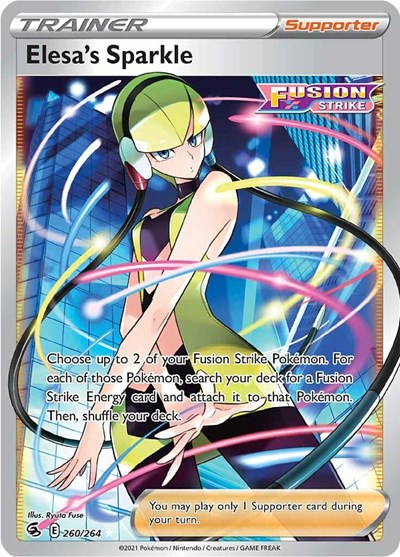 Sword & Shield Fusion Strike - 260/264 Elesa's Sparkle (Full Art) Ultra Rare