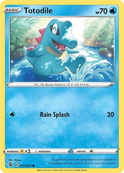 Sword & Shield Fusion Strike - 055/264 Totodile Common