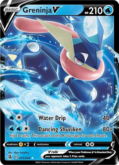 Sword & Shield Fusion Strike - 073/264 Greninja V Ultra Rare