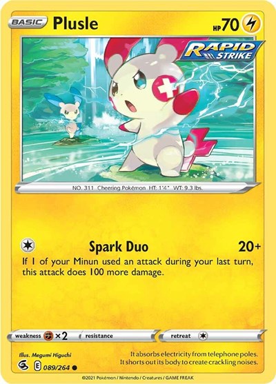 Sword & Shield Fusion Strike - 089/264 Plusle Common