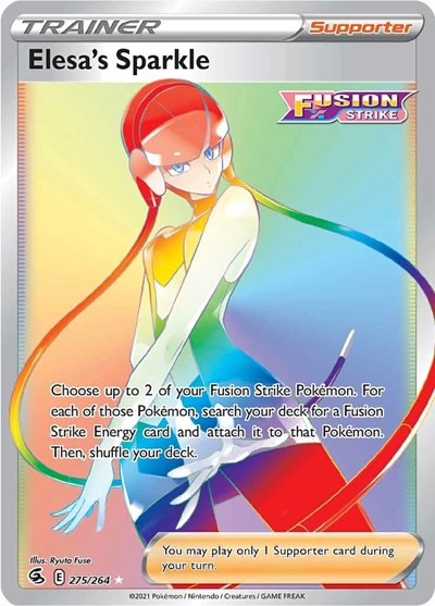 Sword & Shield Fusion Strike - 275/264 Elesa's Sparkle Secret Rare