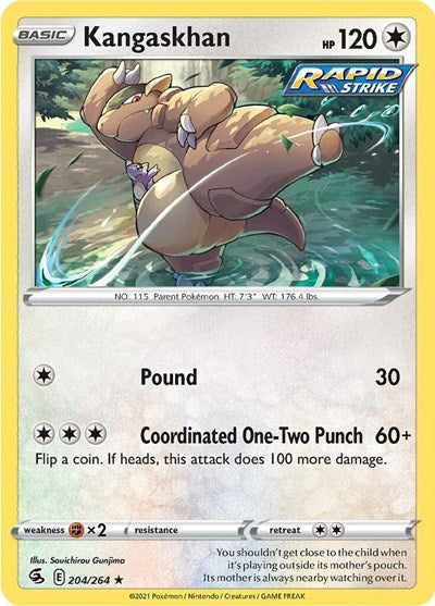 Sword & Shield Fusion Strike - 204/264 Kangaskhan Rare