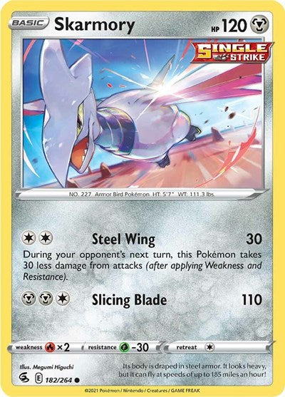 Sword & Shield Fusion Strike - 182/264 Skarmory Common