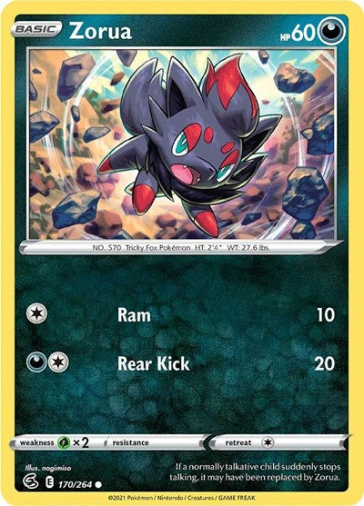 Sword & Shield Fusion Strike - 170/264 Zorua Common