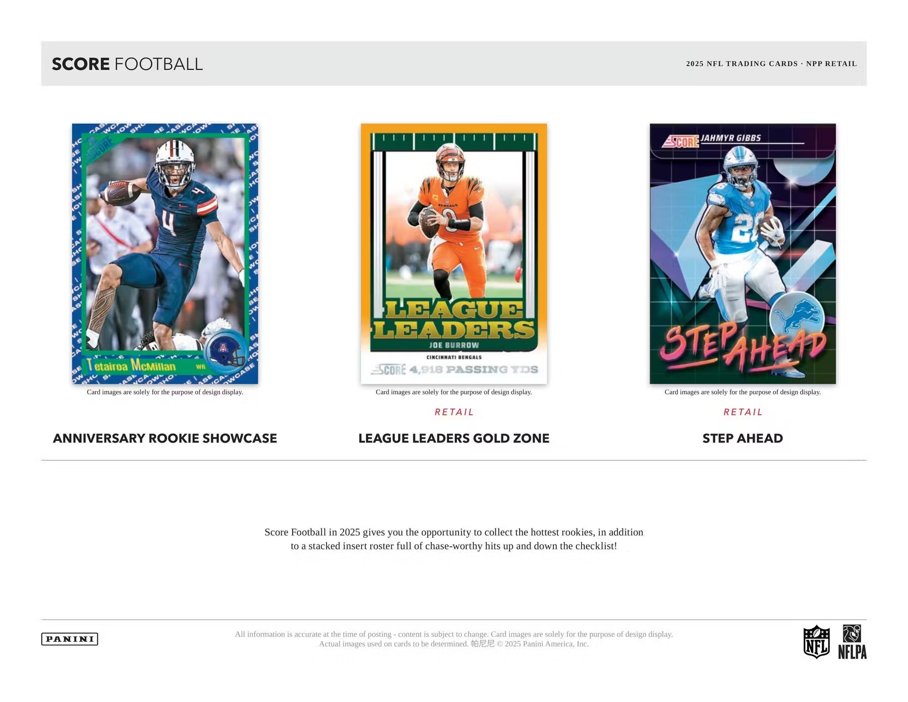 2025 Panini NFL Score Football Retail Box