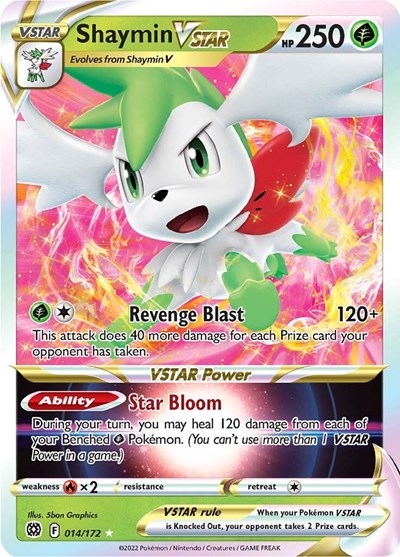 Sword & Shield Brilliant Stars - 014/172 Shaymin VSTAR Ultra Rare