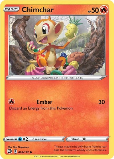 Sword & Shield Brilliant Stars - 024/172 Chimchar Common