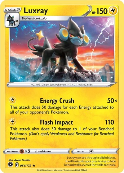 Sword & Shield Brilliant Stars - 051/172 Luxray Rare