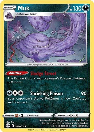 Sword & Shield Brilliant Stars - 085/172 Muk Rare