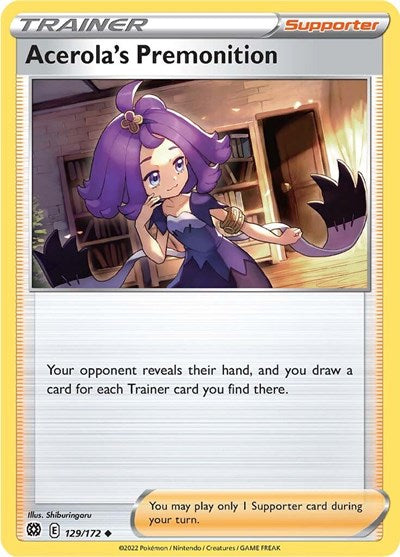 Sword & Shield Brilliant Stars - 129/172 Acerola's Premonition Uncommon