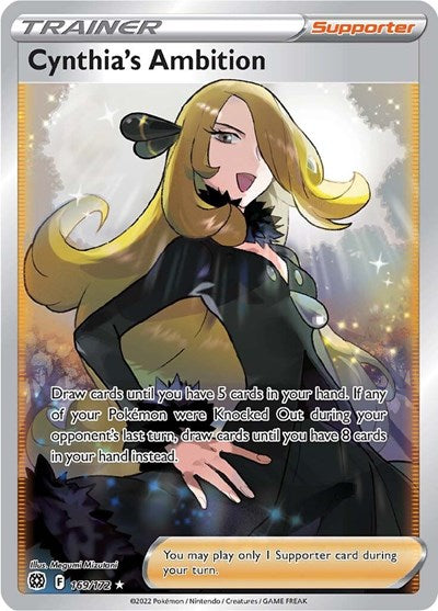 Sword & Shield Brilliant Stars - 169/172 Cynthia's Ambition (Full Art) Ultra Rare