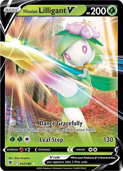 Sword & Shield Astral Radiance - 017/189 Hisuian Lilligant V Ultra Rare