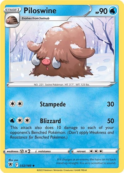 Sword & Shield Astral Radiance - 032/189 Piloswine Uncommon