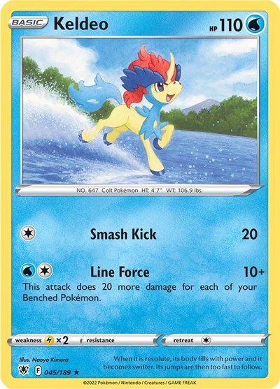 Sword & Shield Astral Radiance - 045/189 Keldeo Holo Rare