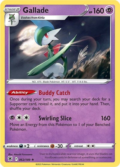 Sword & Shield Astral Radiance - 062/189 Gallade Holo Rare