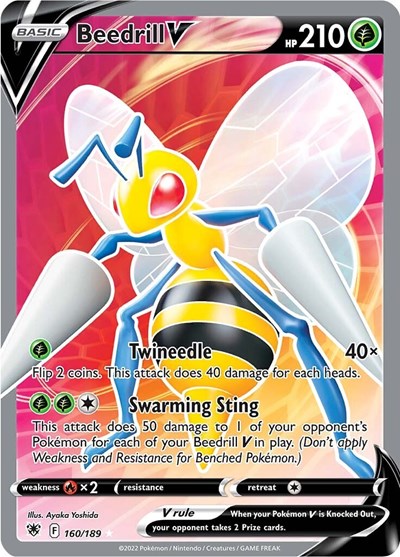 Sword & Shield Astral Radiance - 160/189 Beedrill V (Full Art) Ultra Rare