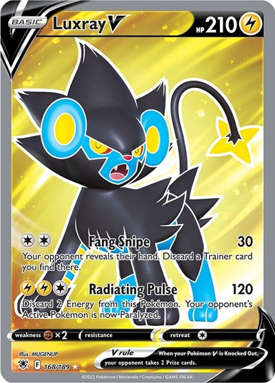 Sword & Shield Astral Radiance - 168/189 Luxray V (Full Art) Ultra Rare