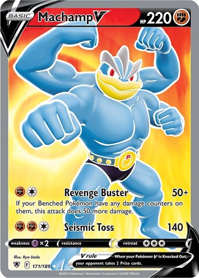 Sword & Shield Astral Radiance - 171/189 Machamp V (Full Art) Ultra Rare