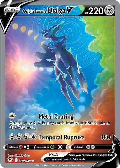 Sword & Shield Astral Radiance - 177/189 Origin Forme Dialga V (Alternate Full Art) Ultra Rare