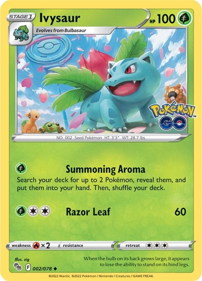 Pokemon GO - 002/078 Ivysaur Uncommon