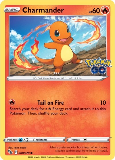 Pokemon GO - 008/078 Charmander Common