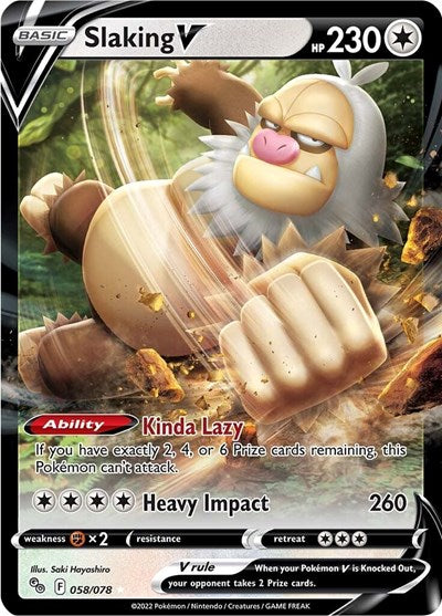 Pokemon GO - 058/078 Slaking V Ultra Rare