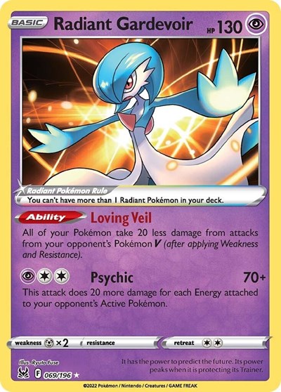 Sword & Shield Lost Origin - 069/196 Radiant Gardevoir Radiant Rare